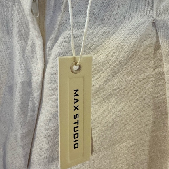 Brand New - Never Worn - Max Studio Wide-Legged Linen Pants - Picture 7 of 8